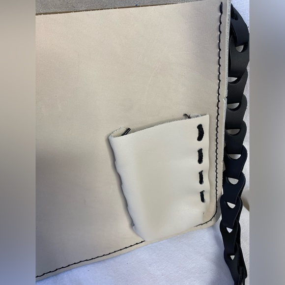 Faux leather satchel bag - Picture 3 of 7